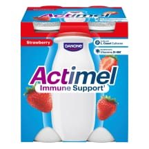 Braškių jogurt. gėrimas ACTIMEL, 1,5%, 4 x 100 g