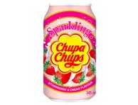 Braškių skonio gaivusis gėrimas CHUPA CHUPS, 345 ml