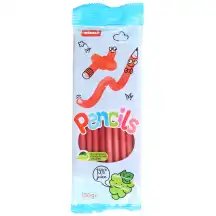 Braškių skonio guminukai RIMI PENCILS, 150 g