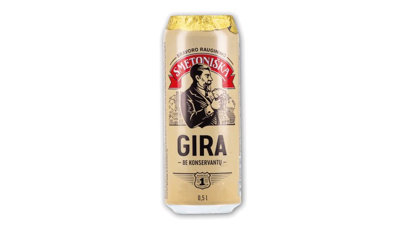 Bravoro rauginimo gira SMETONIŠKA, 0.5 l