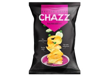 Bulvių traškučiai CHAZZ, šaltibarščių skonio, 90 g