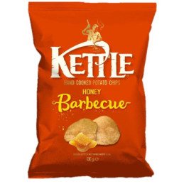 Bulvių traškučiai KETTLE, medaus ir barbekiu sk., 130 g