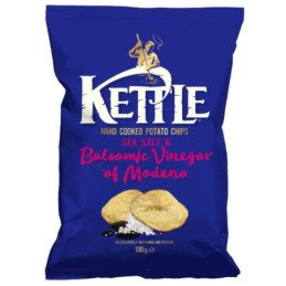 Bulvių traškučiai KETTLE su jūr.drusk., balsamin.actu, 130 g