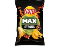 Bulvių traškučiai LAY'S MAXX STRONG,sūrio ir aitr. papr. sk., 120 g