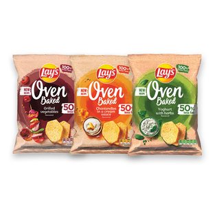 Bulvių traškučiai LAY’S OVEN BAKED, 3 rūšių, 110 g