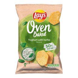 Bulvių traškučiai LAY'S OVEN BAKED jog. ir žol. sk., 110 g