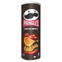 Bulvių traškučiai PRINGLES Hot & Spicy, 165 g