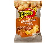 Bulvių traškučiai TAFFEL, svogūnų ir keptos mėsos skonio, 130 g