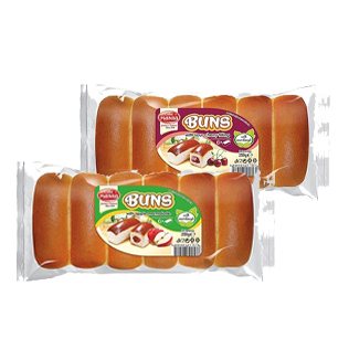 BUNS bandelės su vyšn. arba obuol. marmel. skonio įdaru, 250 g
