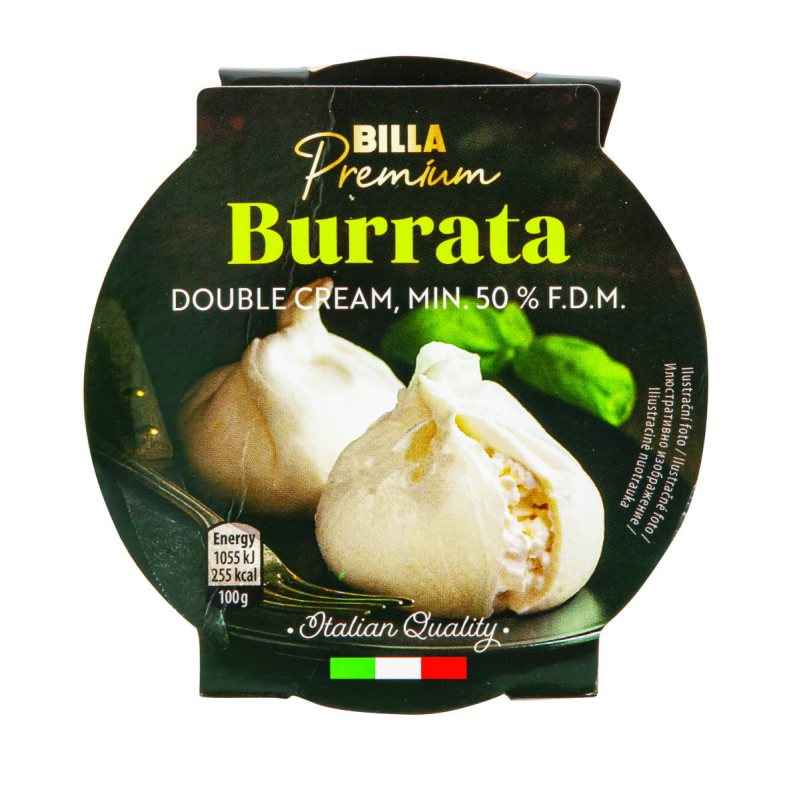 Burrata sūris BILLA PREMIUM, 100 g