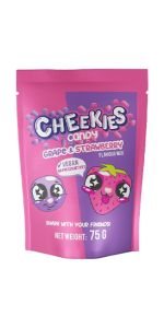 Cheekies Candy Grape Saldainiai, 75 g
