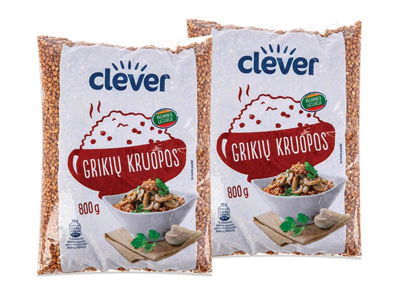 CLEVER grikių kruopos, 800 g
