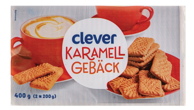 CLEVER KARAMELINIAI SAUSAINIAI, 400 g