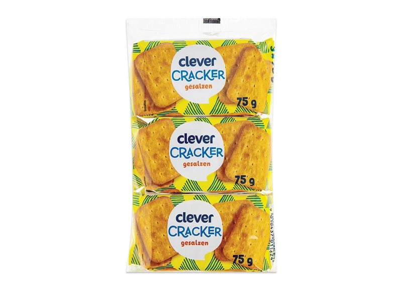 ~CLEVER KREKERIAI CLASSIC, 3 x 75 g