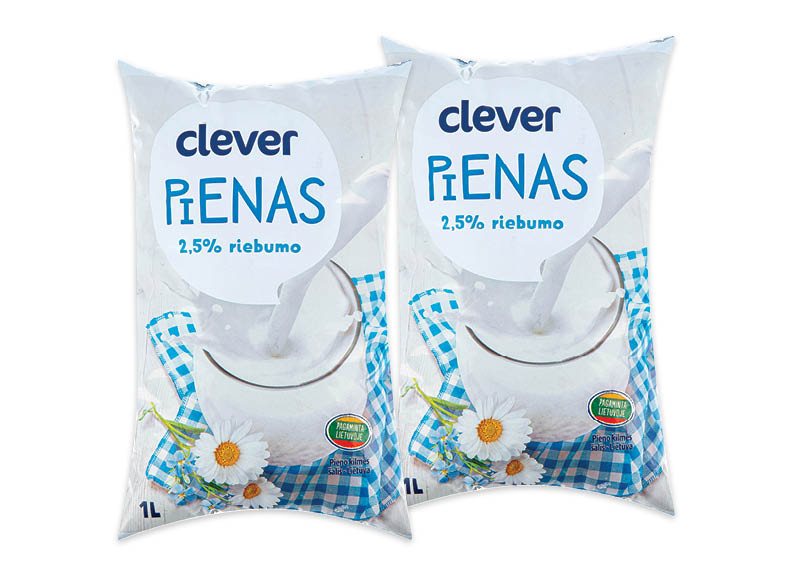 CLEVER pienas, 1 l