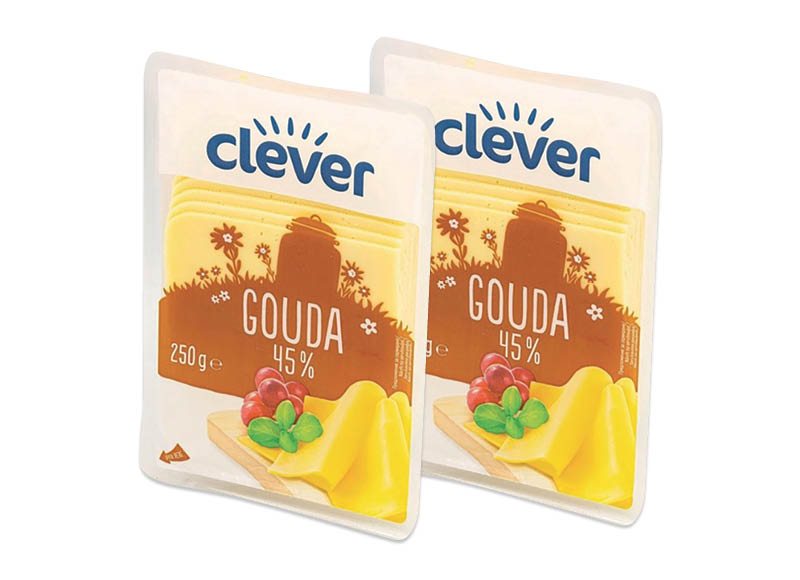 CLEVER sūris GOUDA riekelėmis, 250 g