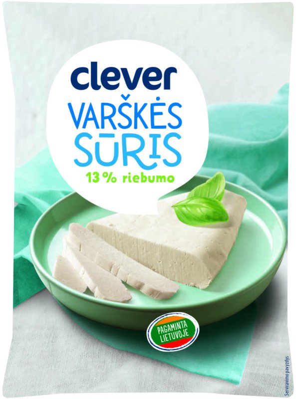 CLEVER varškės sūris, 1 kg