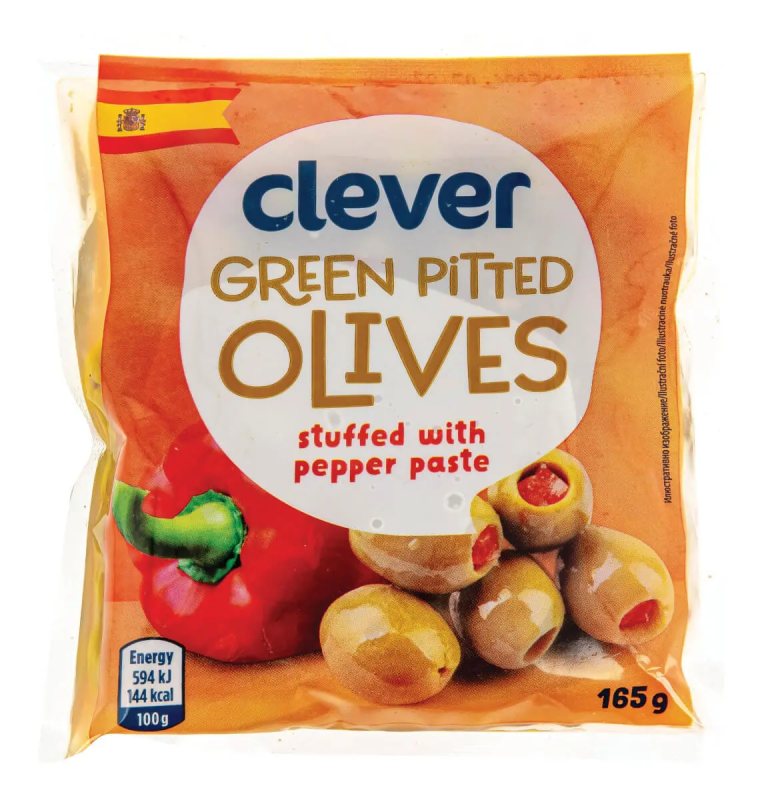 CLEVER ŽALIOSIOS ALYVUOGĖS ĮDARYTOS/PAPRIKŲ PASTA, 160 g