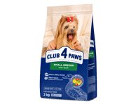 Club 4 Paws Premium visavertis sausas pašaras mažų veislių suaugusiems šunims su antiena, 2 kg