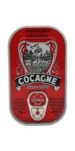 Cocagne sardinės alyvuogių aliejuje, 125 g