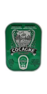 Cocagne sardinės be odos ir kaulų alyv.aliejuje, 105 g