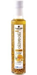 Cretan Olive Oil With Orange Alyvuogių aliejus, 0.25 l