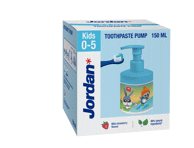 Dantų pasta JORDAN „Kids“ su dozatoriumi (0-.), 150 ml, 5 m