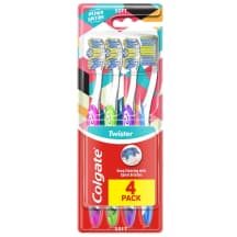 Dantų šepet. COLGATE TWISTER EDITION, 4 vnt