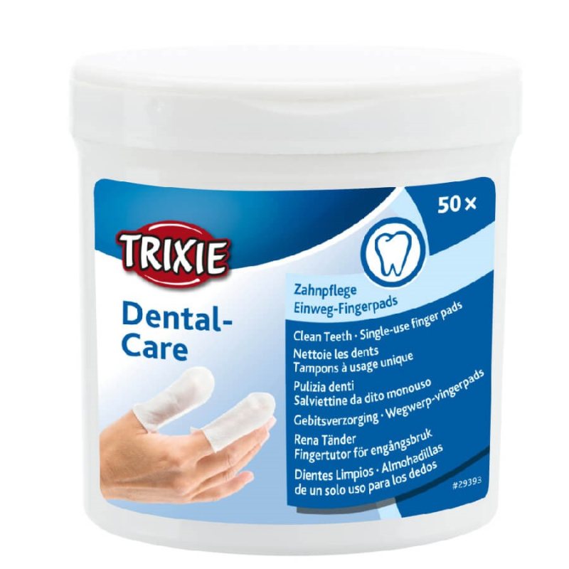 Dantų valymo servetėlės TRIXIE Dental-Care, 50 vnt