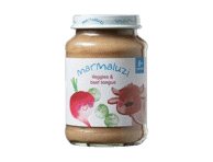Daržovių ir jautienos liežuvio užkandėlė MARMALUZI, nuo 8 mėn., 190 g