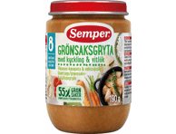 Daržovių ir vištienos troškinys SEMPER su česnakais, nuo 8 mėn., 190 g