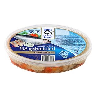 Silkių filė gabaliukai kepti drebučiuose DAUPARŲ ŽUVIS, 300 g