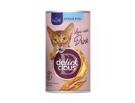 Delickcious™ gėrimas su vandenynų žuvimis. Pašaro papildas suaugusioms katėms, 140 gr