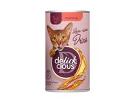Delickcious™ gėrimas su vištiena. Pašaro papildas suaugusioms katėms, 140 gr