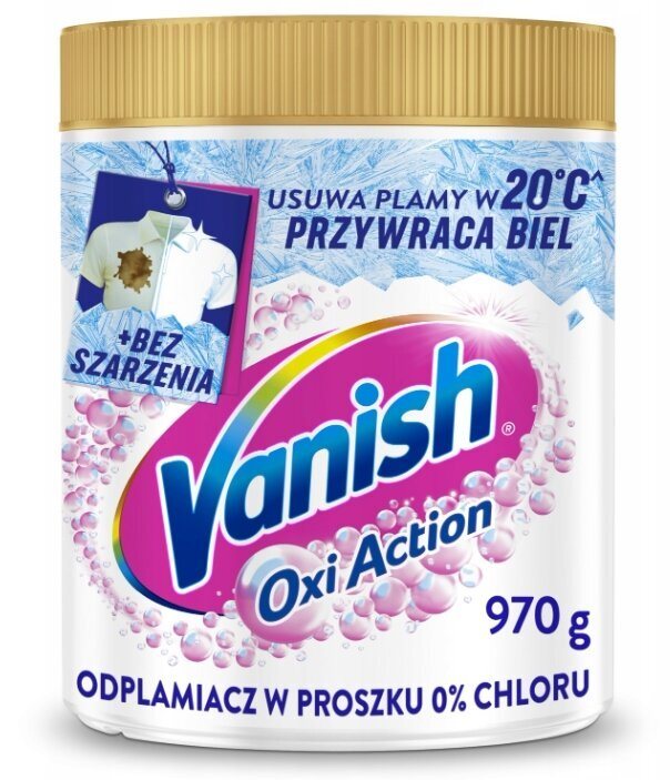 Dėmių valiklis VANISH OXIACTION POWDER WHITE, 970 g