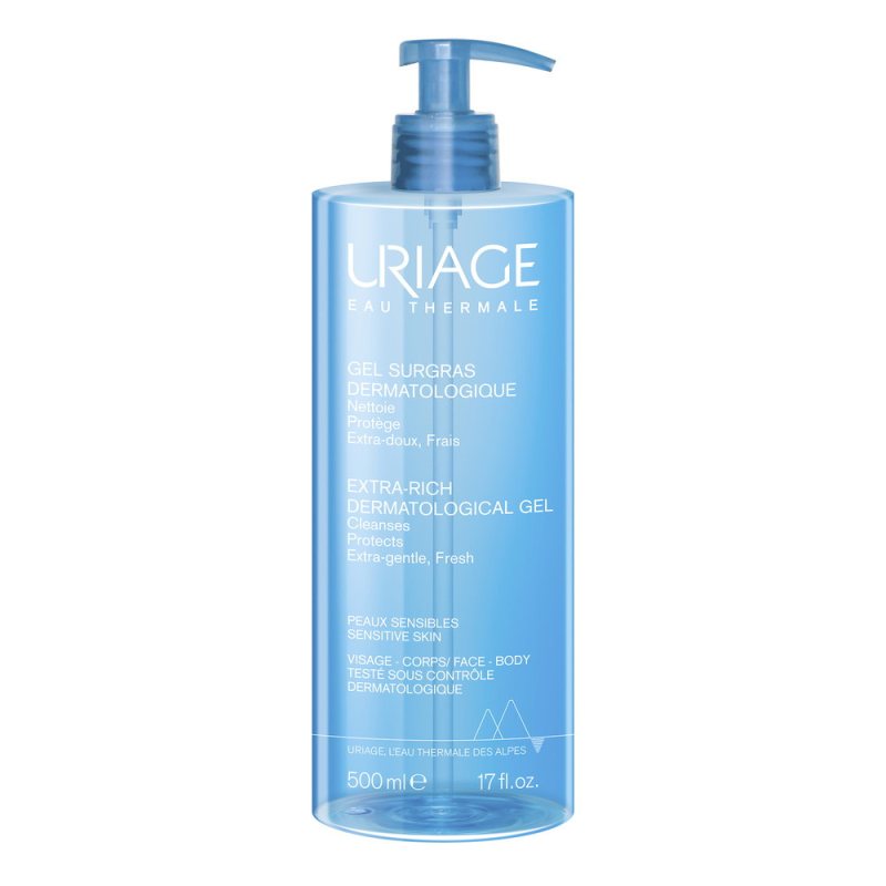 Dermatologinė prausimosi želė Uriage Extra-Rich Dermatological Gel, 500 ml