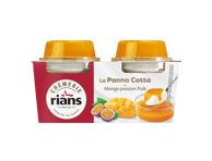 Desertas su mangų ir pasiflorų užpilu PANNA COTTA RIANS, 240 g