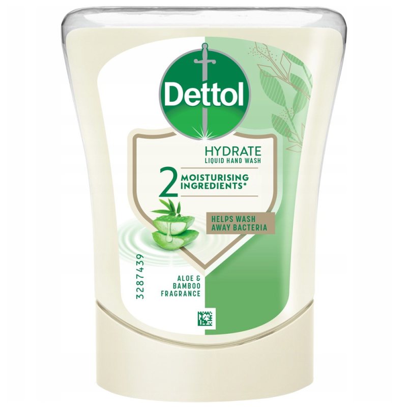 Dezinfekcinis skystis bekontakčiam muilo dozatoriui Dettol Aloe Vera, 250 ml