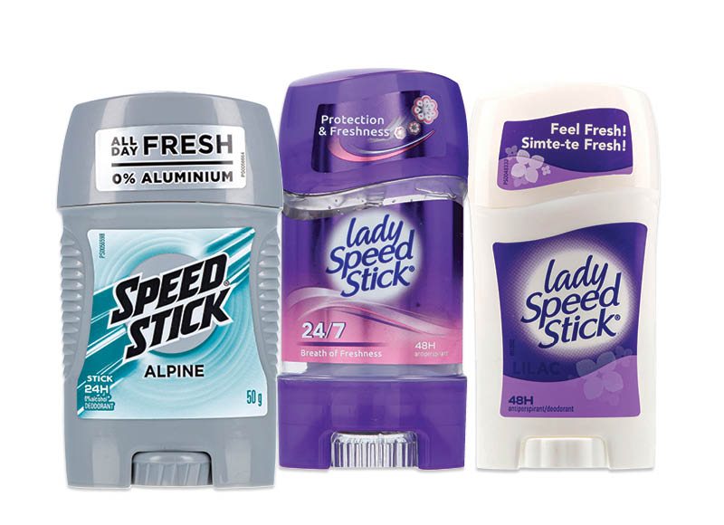 Dezodorantams LADY SPEED STICK ir MENNEN SPEED STICK