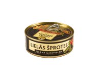 Didieji šprotai aliejuje su prieskoniais BRIVAIS VILNIS, 240 g
