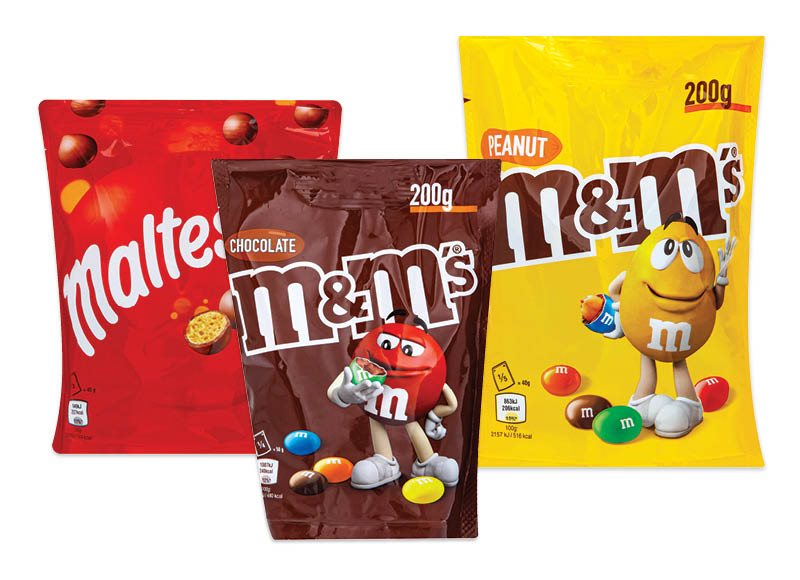 Dražė ir saldainiams M&M’s ir MALTESERS