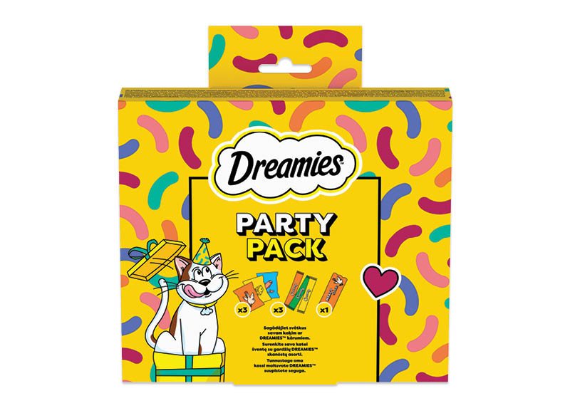 DREAMIES PARTY PACK PAPILDOMAS KAČIŲ ĖD./SKANĖSTŲ RINKINYS, 6 x 150 g