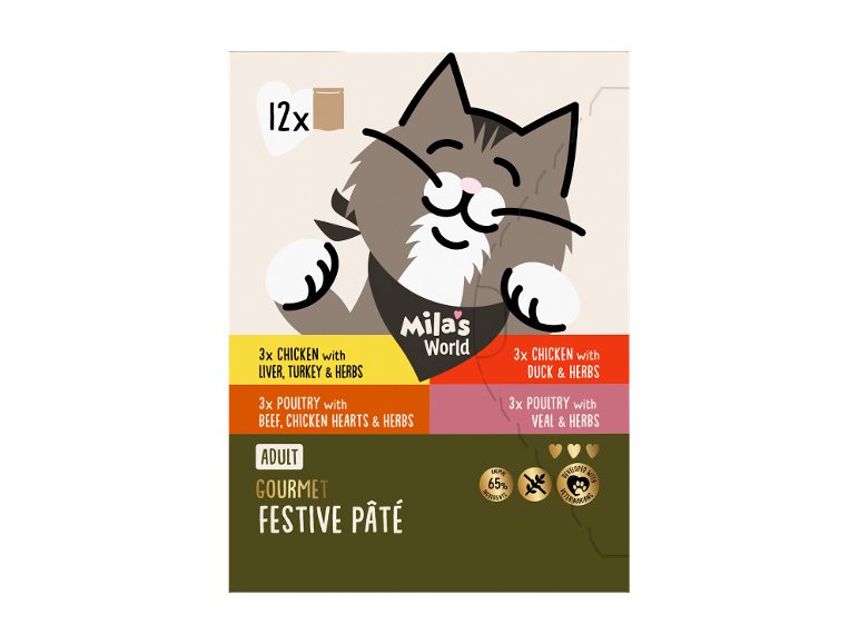 Drėgnas kačių ėdalas, 12 x 85 g