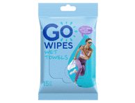 Drėgni rankšluosčiai GOWIPES For Gym, 15 vnt