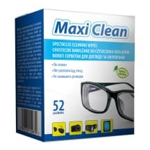 Drėgnos servetėlės akiniams MAXI CLEAN, 52 vnt
