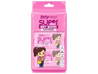 Drėgnos servetėlės Doyfresh Mini rožinės, 8 x 8 vnt