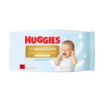 Drėgnos servetėlės HUGGIES CARE SENS., 48 vnt