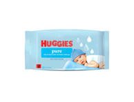 Drėgnos servetėlės Huggies Pure Plastic Free, 48 vnt