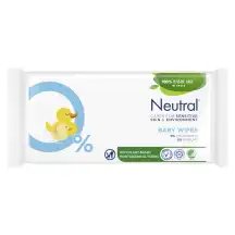 Drėgnos servetėlės NEUTRAL BABY, 52 vnt