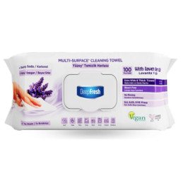 Drėgnos servetėlės pav.valymui DEEP FRESH su levand., 100 vnt